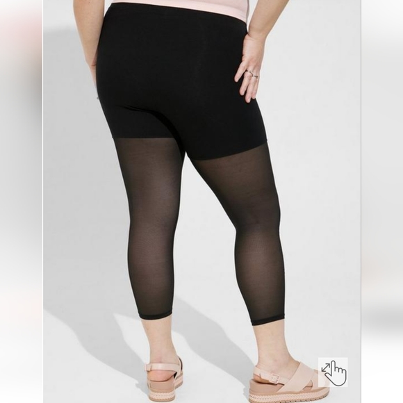 Torrid Disney The Little Mermaid Crop Comfort Waist Premium Mesh Legging NWT - Picture 2 of 7